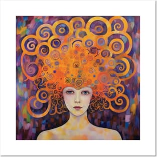 Crown Chakra Golden Goddess Posters and Art